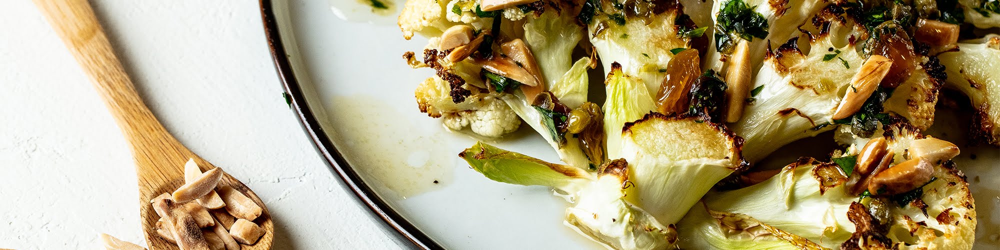 Vegan Cauliflower Steak with Vinaigrette