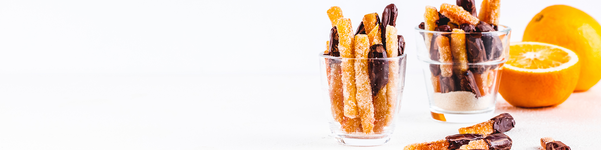 Candied Orange Peels with Chocolate