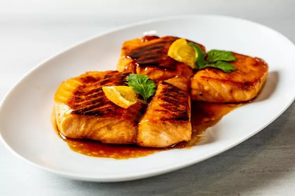 Salmon with Orange and Ginger Glaze