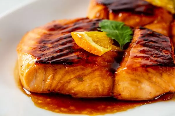 Salmon with Orange and Ginger Glaze