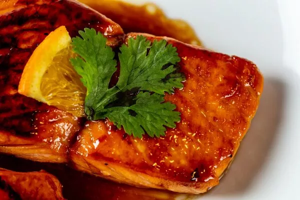 Salmon with Orange and Ginger Glaze