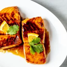 Salmon with Orange and Ginger Glaze