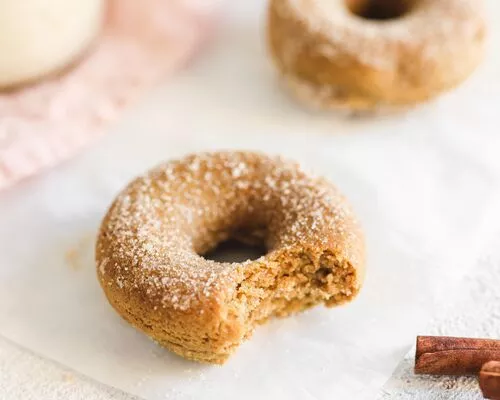 Vegan Cinnamon Sugar Doughnuts