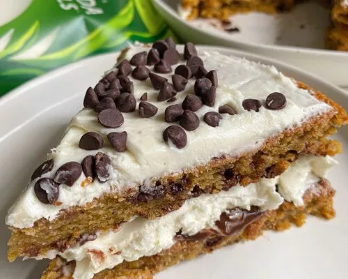 Vegan Pumpkin Cookie Cake