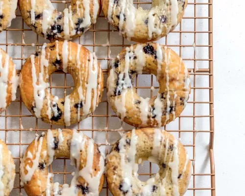 Blueberry Baked Donuts