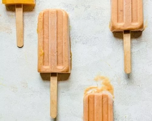 Peach Pie Popsicles