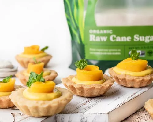 Mini Mango Rosette Tarts