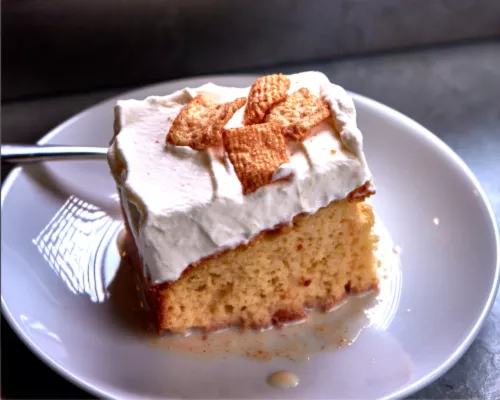 Cinnamon Breakfast Cereal Tres Leches Cake